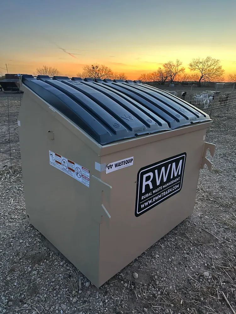 dumpster on a property - Rural Waste Management