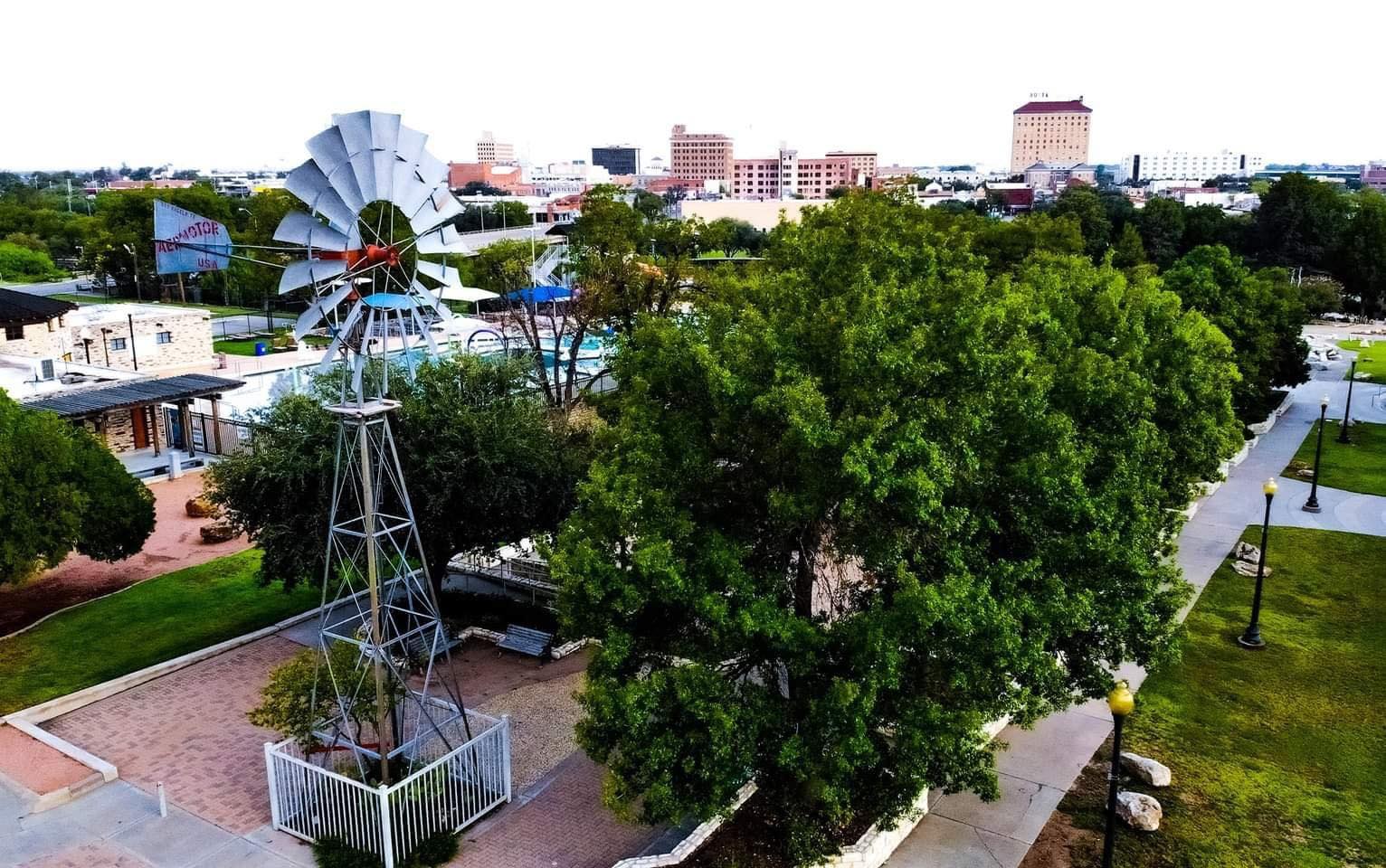 Aerial view of San Angelo TX — Rural Waste Management service area